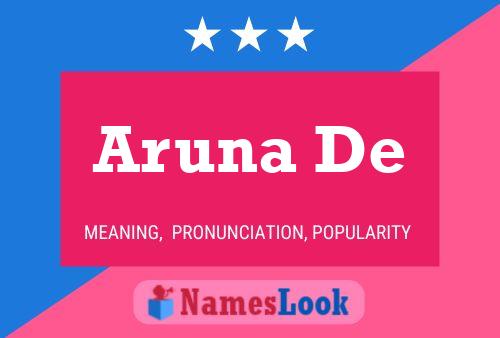 Aruna De Name Poster