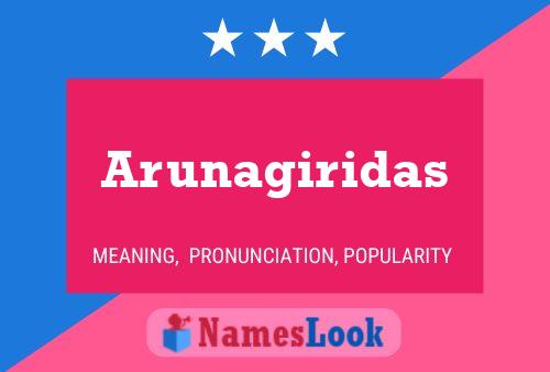 Arunagiridas Name Poster