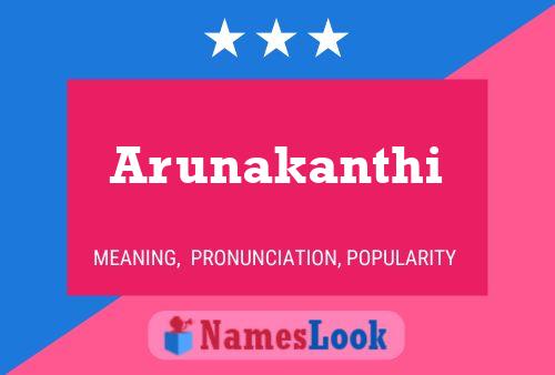 Arunakanthi Name Poster