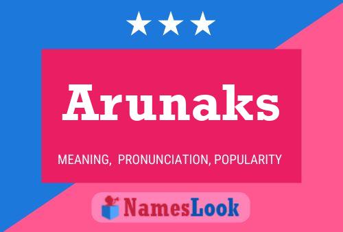 Arunaks Name Poster