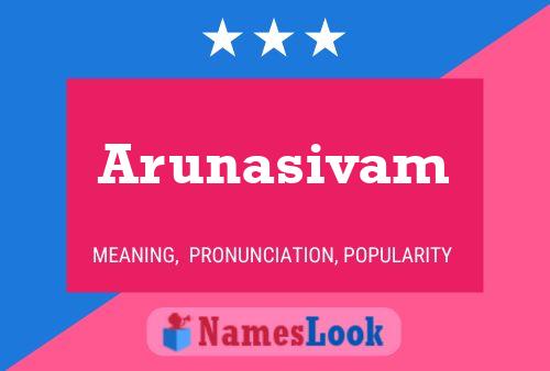 Arunasivam Name Poster