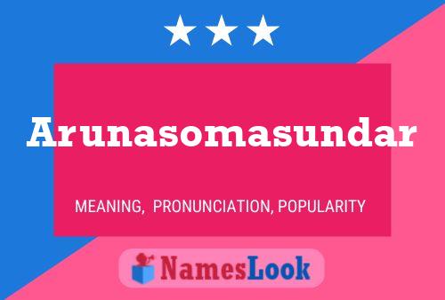 Arunasomasundar Name Poster