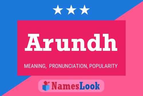 Arundh Name Poster