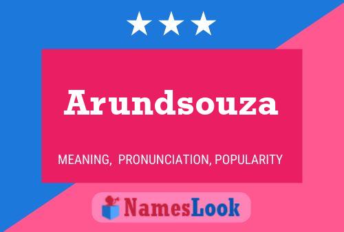 Arundsouza Name Poster