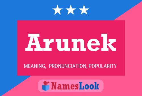 Arunek Name Poster