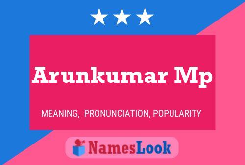 Arunkumar Mp Name Poster