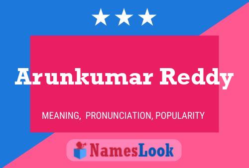 Arunkumar Reddy Name Poster