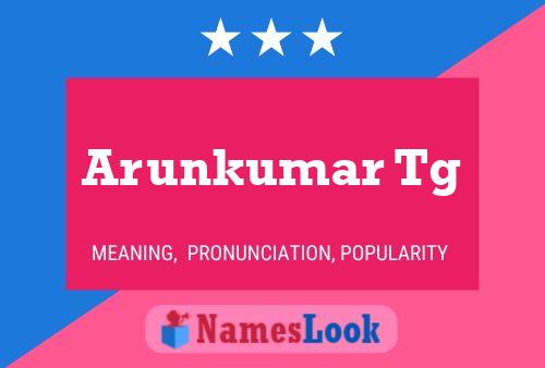 Arunkumar Tg Name Poster