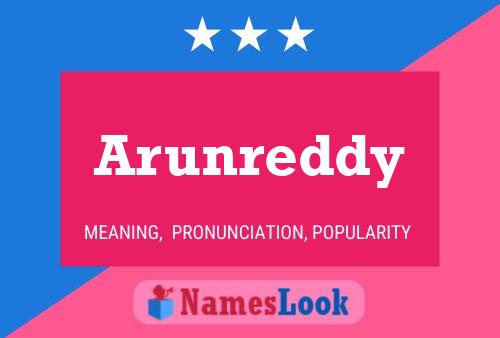 Arunreddy Name Poster