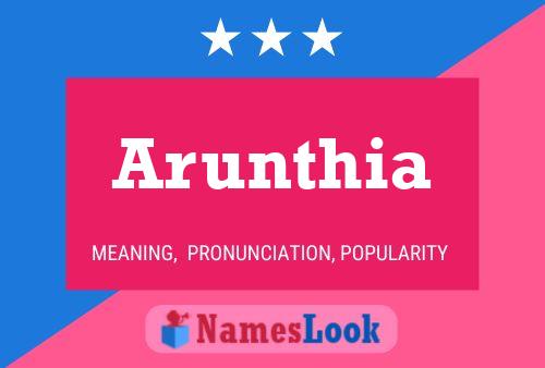 Arunthia Name Poster