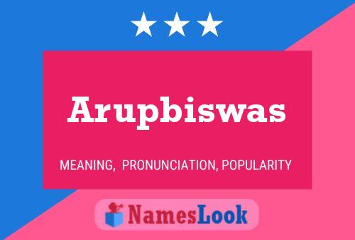 Arupbiswas Name Poster