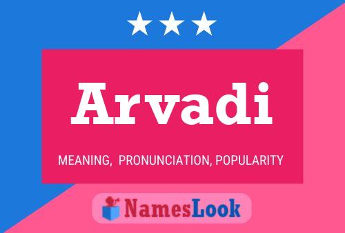 Arvadi Name Poster