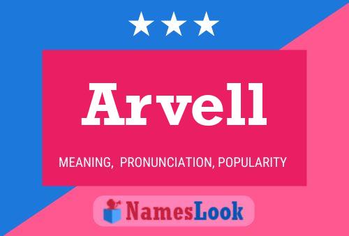 Arvell Name Poster