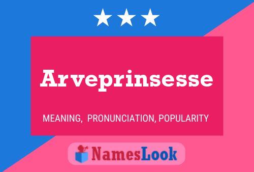 Arveprinsesse Name Poster