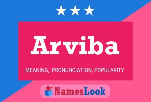 Arviba Name Poster