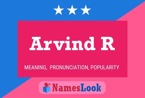 Arvind R Name Poster