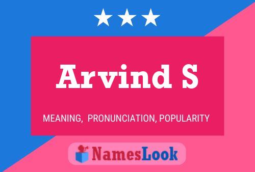 Arvind S Name Poster