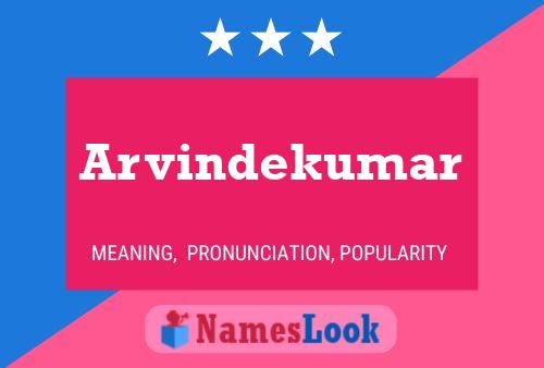 Arvindekumar Name Poster