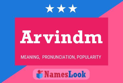 Arvindm Name Poster