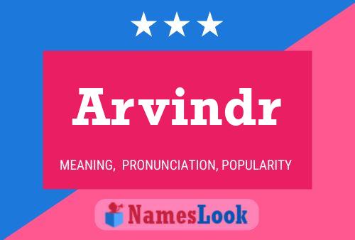 Arvindr Name Poster