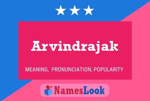 Arvindrajak Name Poster