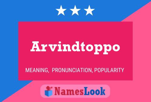 Arvindtoppo Name Poster