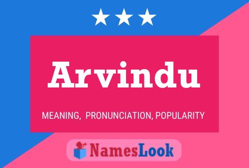 Arvindu Name Poster