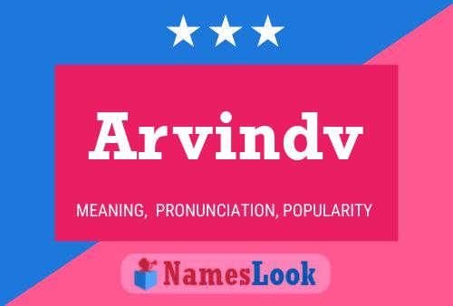 Arvindv Name Poster