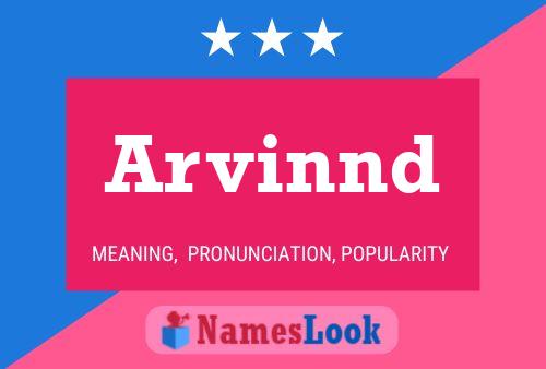 Arvinnd Name Poster