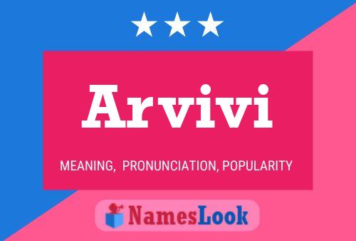 Arvivi Name Poster