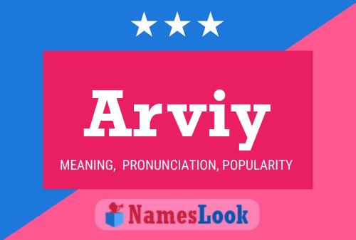 Arviy Name Poster