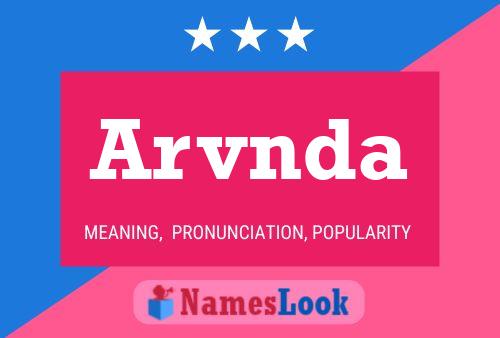 Arvnda Name Poster