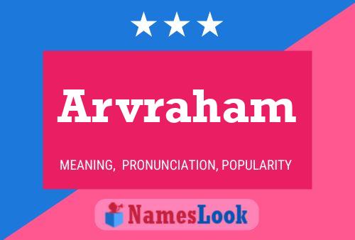 Arvraham Name Poster