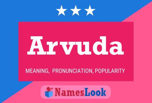 Arvuda Name Poster