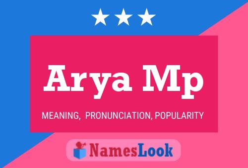 Arya Mp Name Poster