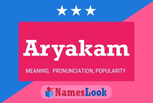 Aryakam Name Poster