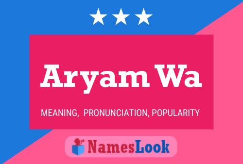 Aryam Wa Name Poster