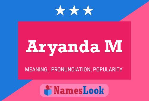 Aryanda M Name Poster