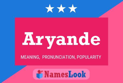 Aryande Name Poster