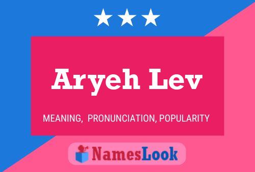 Aryeh Lev Name Poster