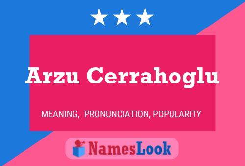 Arzu Cerrahoglu Name Poster