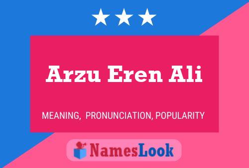 Arzu Eren Ali Name Poster