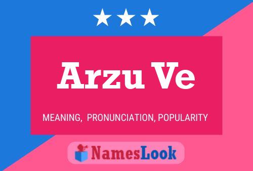 Arzu Ve Name Poster