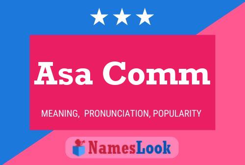 Asa Comm Name Poster