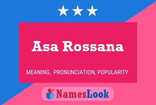 Asa Rossana Name Poster