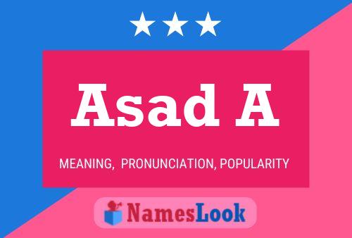 Asad A Name Poster