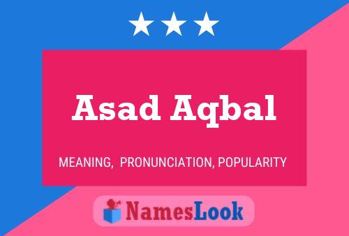 Asad Aqbal Name Poster