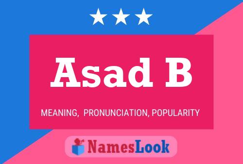 Asad B Name Poster