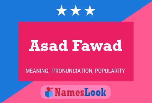 Asad Fawad Name Poster