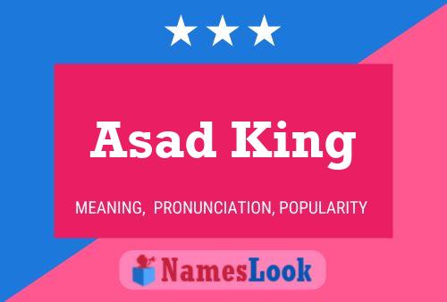 Asad King Name Poster